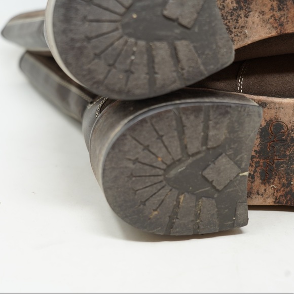 Cole Haan Shearling Boots Womens 8.5B Brown Waterproof Suede Fur - Picture 8 of 12